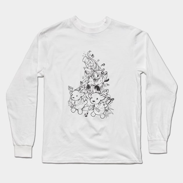 Santa Claus is coming Long Sleeve T-Shirt by mikekoubou